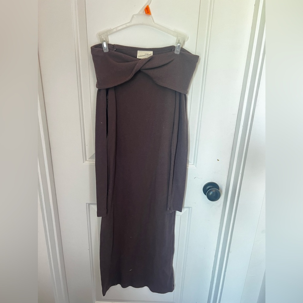 Off the shoulder midi dress